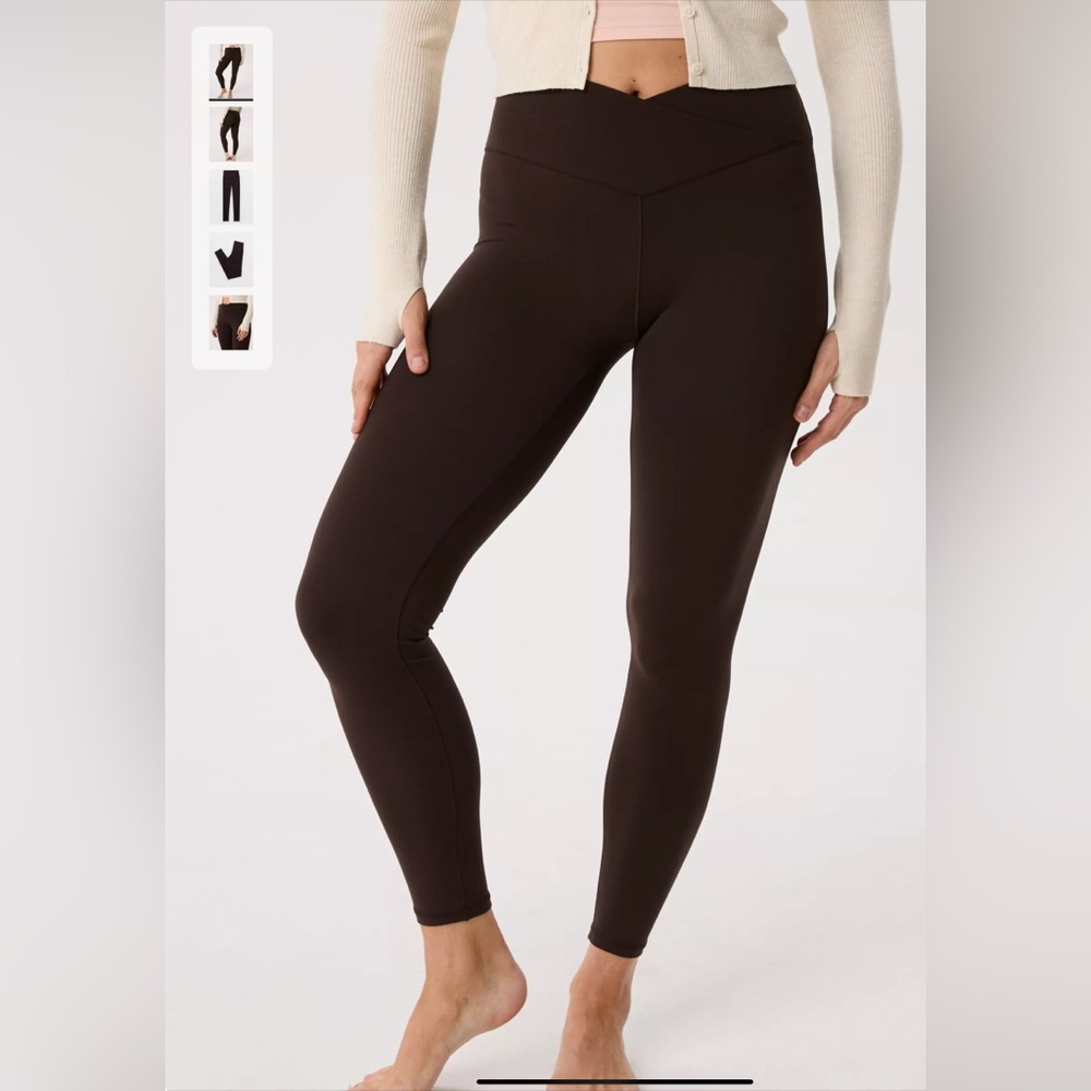 Aerie Offline 7/8 Dark Brown Leggings Size M - Never Been Worn